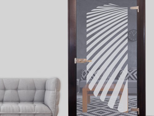 Decorazione vetro porta - decorazione,