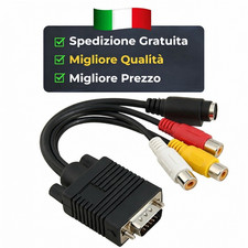 Cavo da VGA maschio a 3 RCA