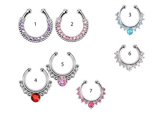 Piercing silver septum fake - silver,