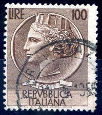 100 lire siracusana ruota dent - lire,