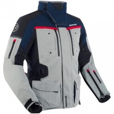 GIACCA JACKET MOTO BERING FREEWAY IMPERMEABILE GRIGIO BLU ROSSO TG XXL