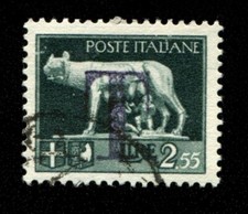 B089 - Imperiale 2,55L. sovrastampato T (usato come segnatasse) - usato -