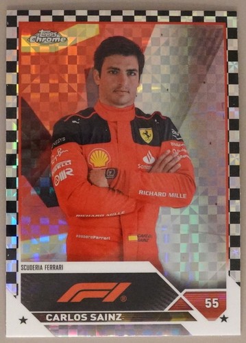 Carlos sainz 2023 topps - sainz, chrome