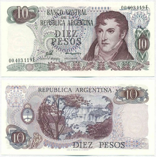 Argentina nota pesos - pesos, (1976)