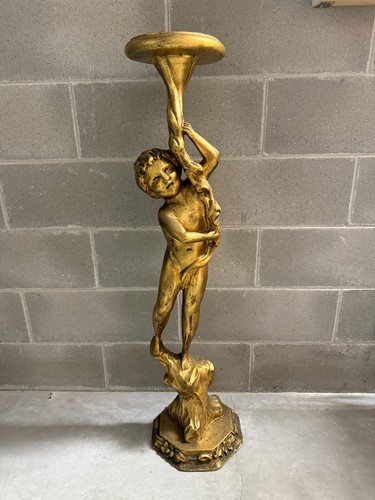 Antico colonna legno dorato - in,