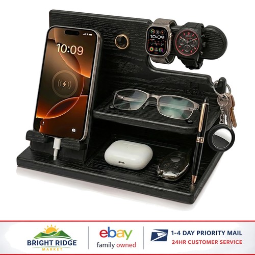 Dock telefono nero granito con