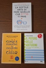 Lotto di 3 libri per la crescita personale
