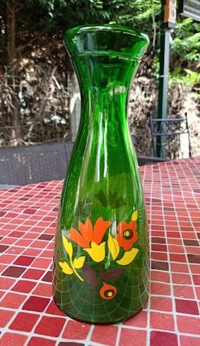 Brocca vetro verde - vetro, vino