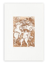 ALIGI SASSU - Il cardinale desnudo, 1993 - acquaforte