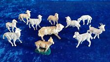 *PR2 PRESEPE STATUINE VINTAGE  ITALY  LOTTO PECORE PLASTICA GESSO PASTA 