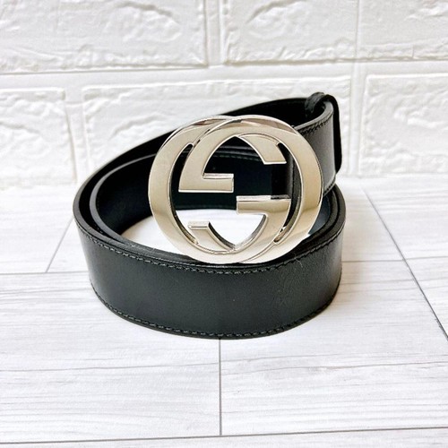 Gucci cintura pelle - pelle, nero