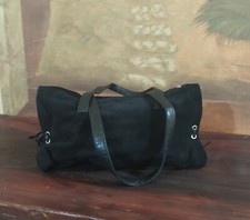 Borsa a mano Donna  Pelle Scamosciata colore Nero Usato pochissimo