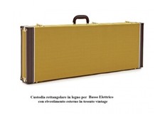 PROEL CWCEBRX Custodia rettangolare in legno per BASSO ELETTRICO Wooden Tweed