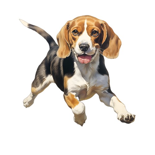 Adesivi beagle auto - 6,