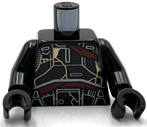 Lego nuova minifig black torso - lego,