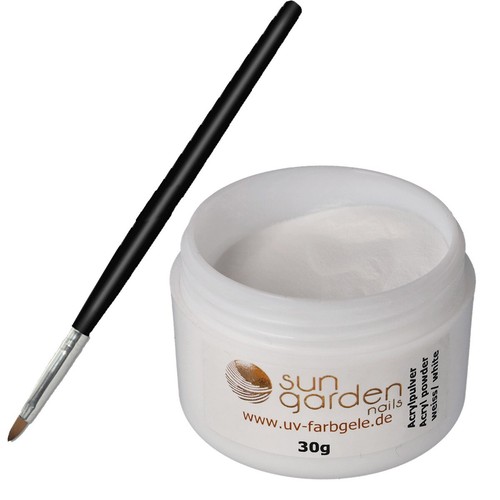 Polvere acrilica bianco 30g - polvere,