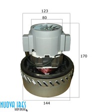 MOTORE BISTADIO ASPIRANTE ASPIRAPOLVERE INDUSTRIALE 1000W ASPIRALIQUIDI ALFATEC