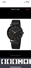 Orologio Uomo Nero/Compratene