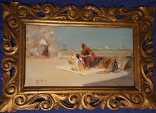Oscar Ricciardi (Napoli, 1864 / Napoli, 1935) "paesaggio orientalista"