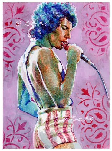 Dipinto originale freddie - dipinto,