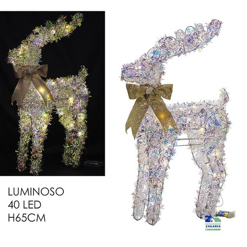 Renna luminosa natalizia - renna, 40