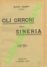 SALGARI Emilio - Gli orrori della Siberia. Avventure. (3-66176)