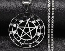 Ciondolo amuleto 12 costellazioni pentagramma astrologia collane unisex  Energy