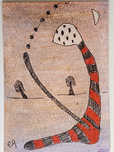 Calzino e9art aceo creatura - aceo,