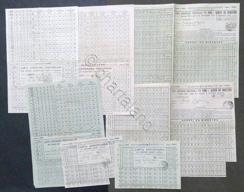 Wwii lotto carte - wwii, annonarie