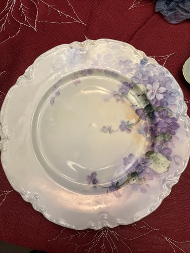Antico piatto corona - , viola