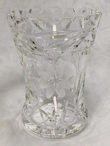 Vaso cristallo taglio pesante