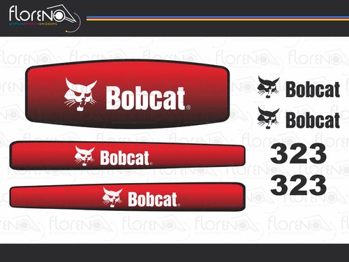 Adesivi bobcat 323 - bobcat,