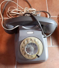 TELEFONO SIP GRIGIO A DISCO VINTAGE (NON TESTATO)