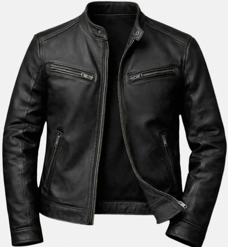 Giacca uomo nera - giacca, moto