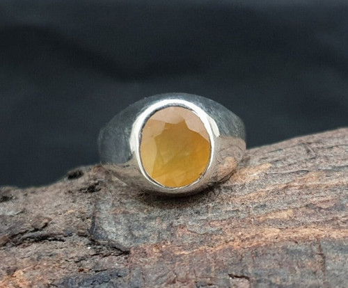 Anello zaffiro giallo - anello,