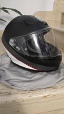 CASCO INTEGRALE IN FIBRA AGV K6 MULTI MINIMAL PURE MATT BLACK/WHITE/RED TAGLIA S