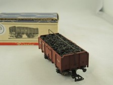 RIVAROSSI  : HO  carro sponde alte  con carbone   FS  tipo vecchio  rif. 266