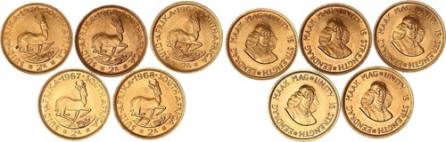 Sudafrica rand 1962 1974 - 5, 1962-1974