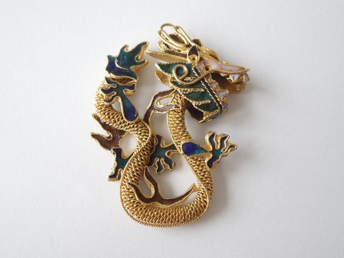 Vintage ciondolo drago - vintage,