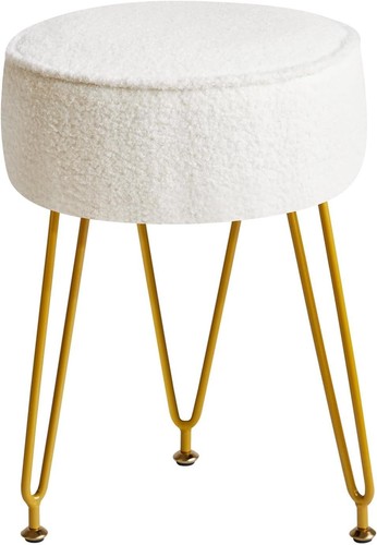 Pouf poggiapiedi rotondo - , in