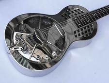 Jonathan Gloss Chrome Finish Chitarra elettrica risuonatore da salotto