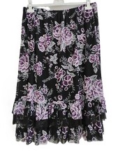 Gonna midi, elegante, viscosa