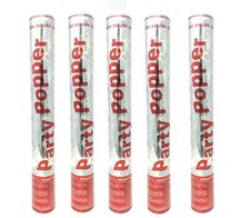 5 Tubi Cannoni Spara Coriandoli Colorati X Compleanni Feste Matrimoni Capodanno