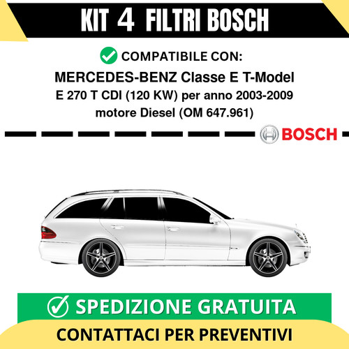 Kit bosch filtri tagliando - 4,