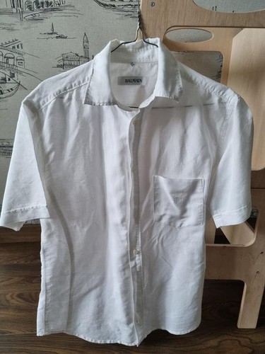 Camicia uomo balmain bianca - balmain,