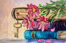 Libro con chiave dipinto ad