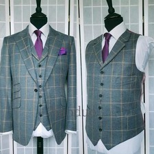 Tuta uomo check pizzo risvolto