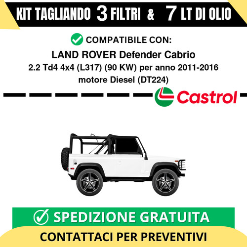 Tagliando per land rover - land,
