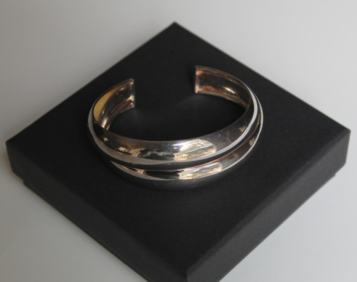Bracciale modernariato argento - bracciale,