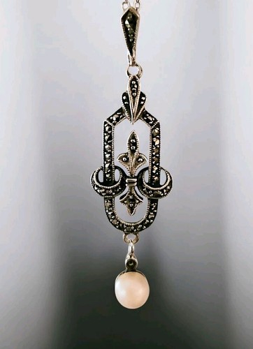 Collana antica art decò - collana,